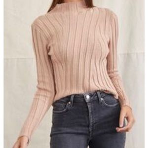 Forever21 Ribbed Mock Neck Sweater
